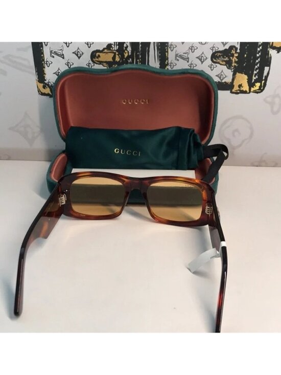 New Authentic Gucci Tortoiseshell Sunglasses with Brown Lenses GG1251s 002 main image 9